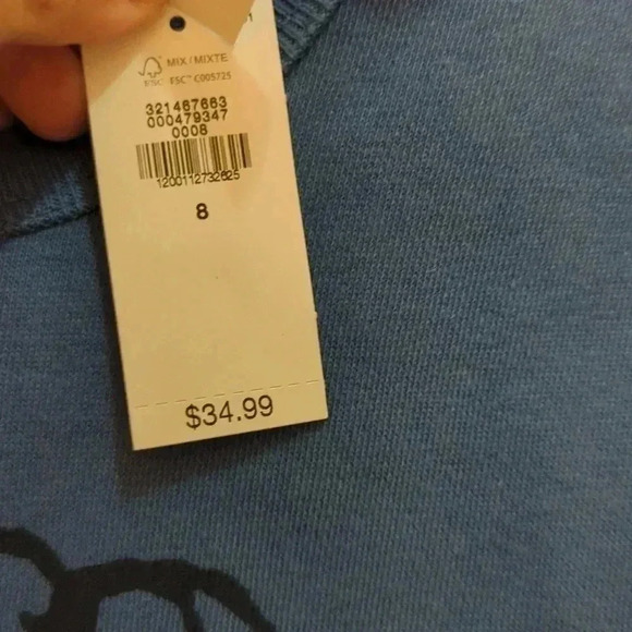 Gap Boy Terry Lined graphic Print crewneck pullover sweatshirt and pants - Picture 6 of 8